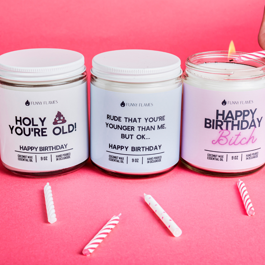 Happy Birthday Bitch - Funny Birthday Cake Candle